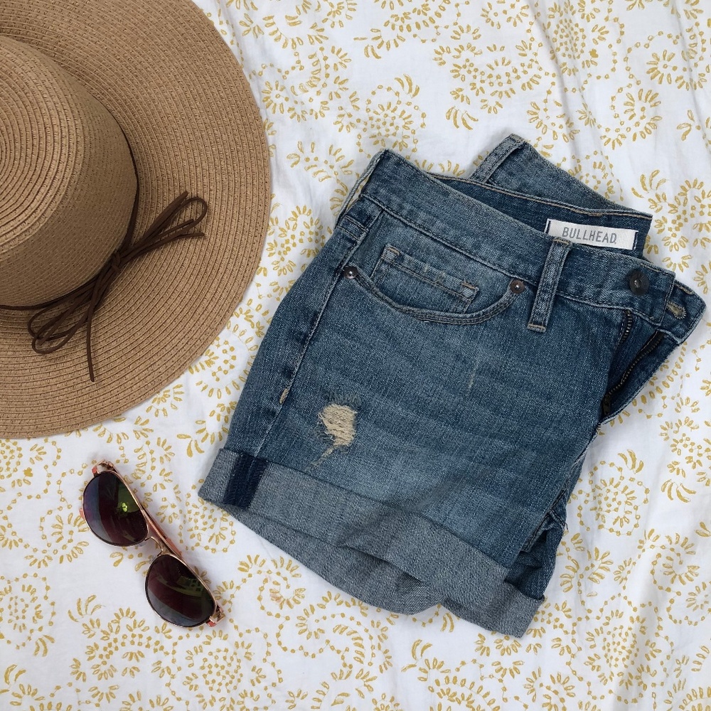 Denim shorts